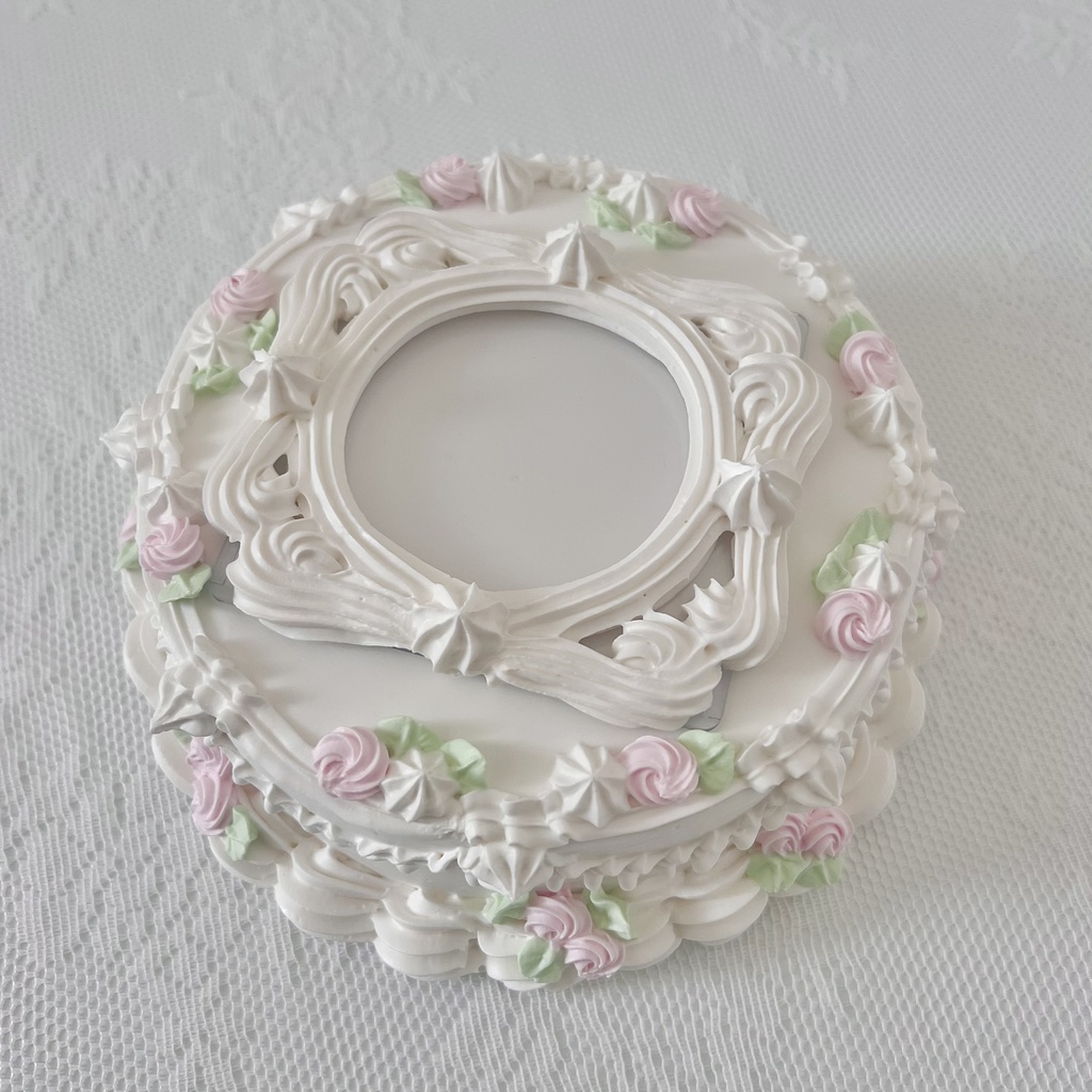 おしゃしんケーキ　ましかくケース・フェイクケーキセット【103】