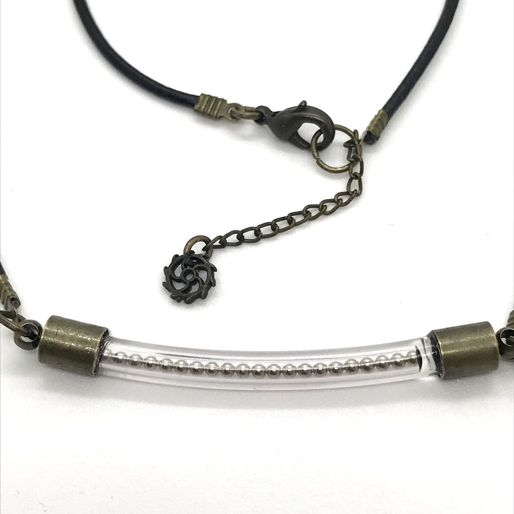 スチームパンク風チューブネックレス