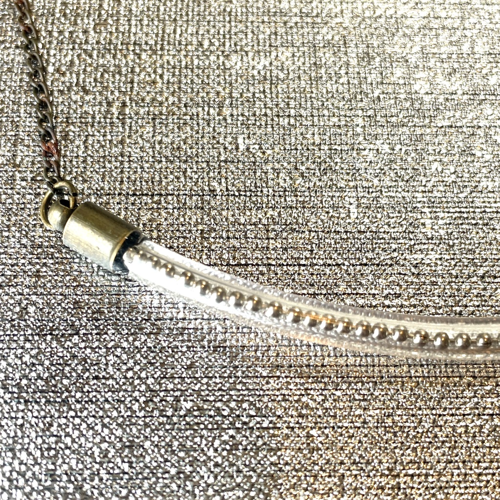 チューブinチェーンボールロングネックレス