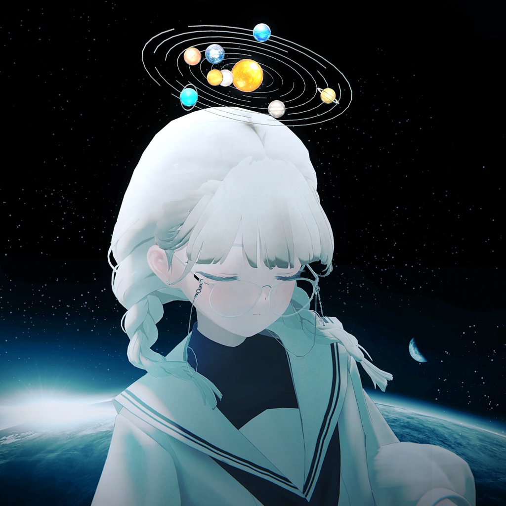 【SALE】No.004 "Mini Planet Halo" ◇ミニプラネットヘイロー◇ 【回転アニメーション付き・MA対応】