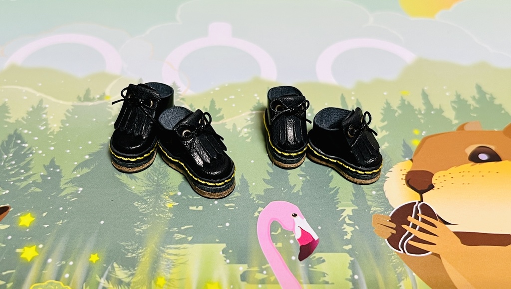 マグネット付き革靴