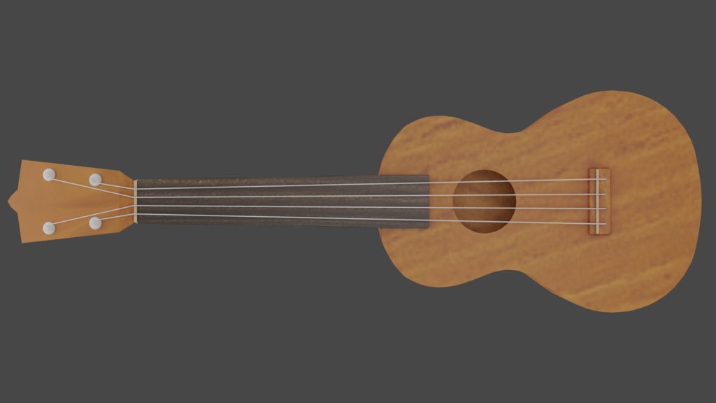 【3Dモデル】ウクレレ