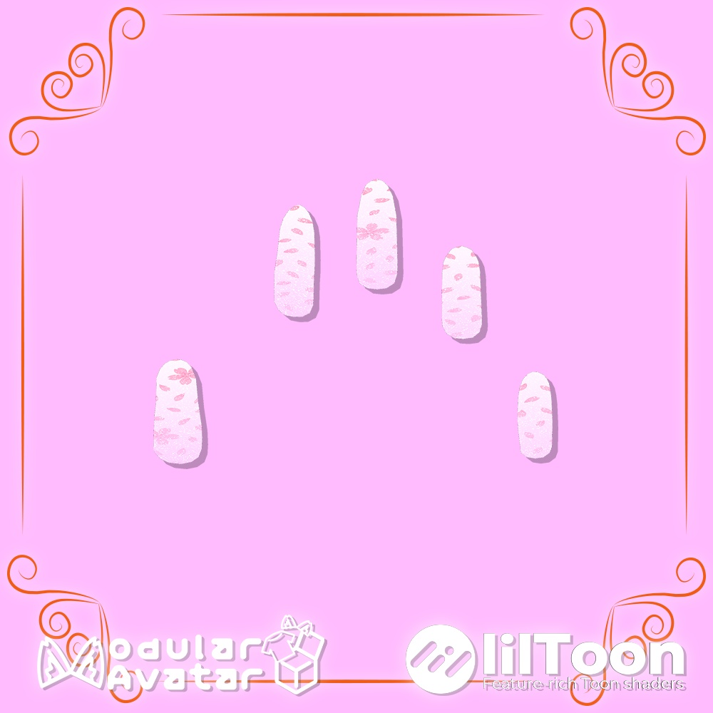 🌸🍓 【Pictim Nail - Sakura Flow & Berry Drop】アニメーション付きネイルチップ