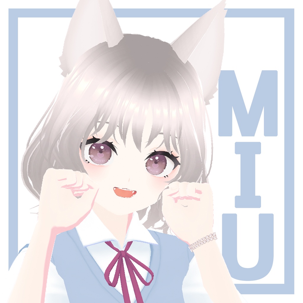 【VRoidVRMモデル】 MIU [3D MODEL]