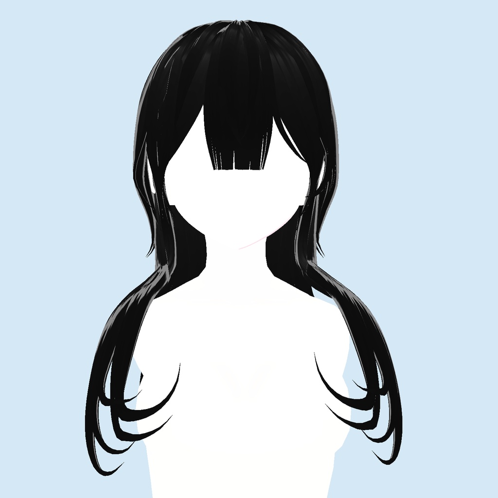 【Vroid】layered hair レイヤードヘア