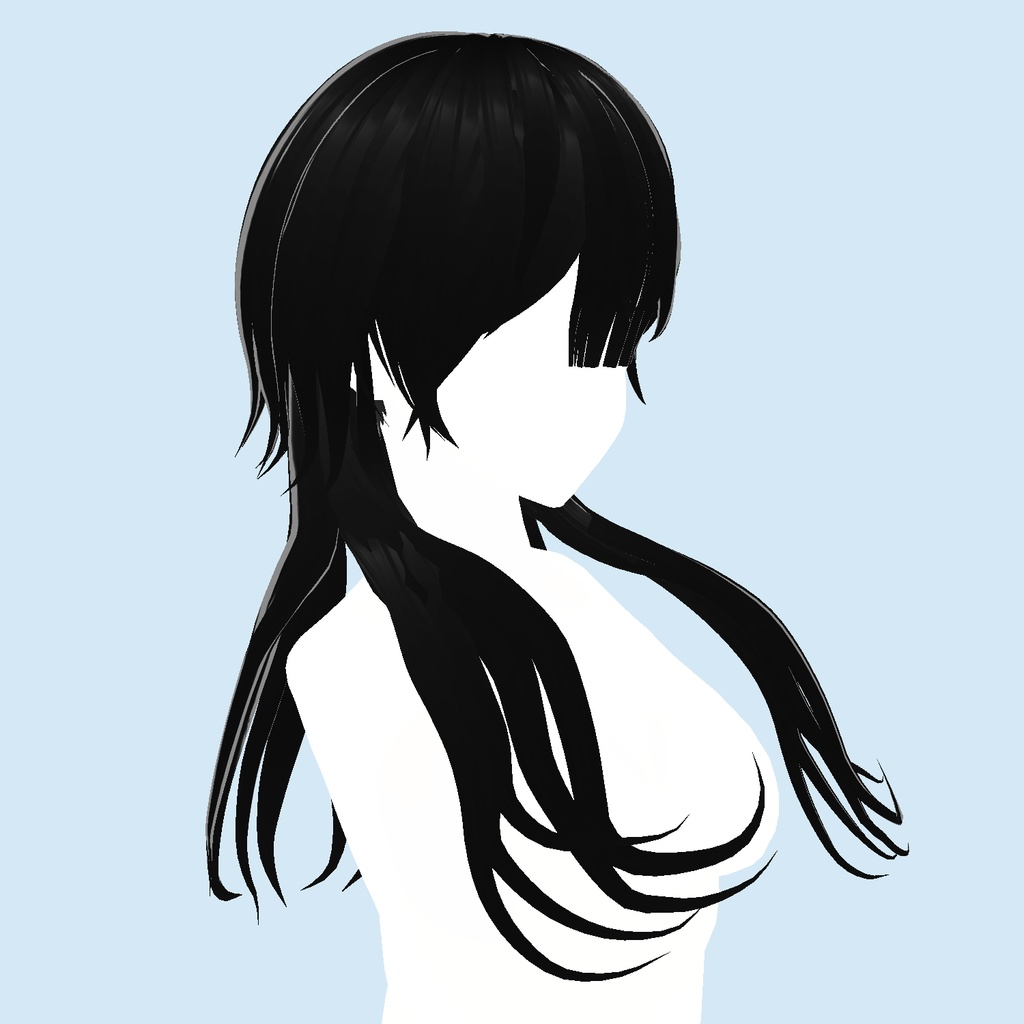 【Vroid】layered hair レイヤードヘア