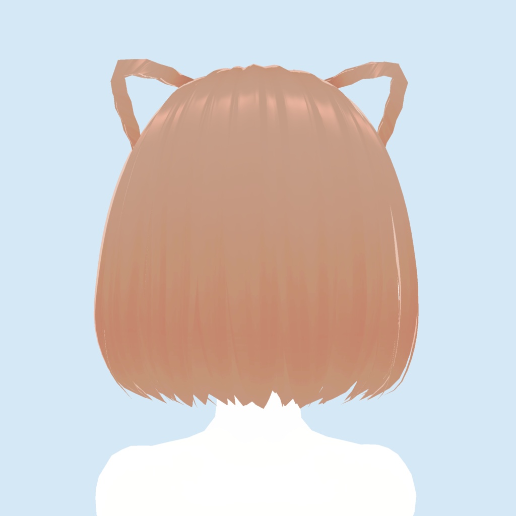 【Vroid】Cat bobbed hair 猫のヘアスタイル