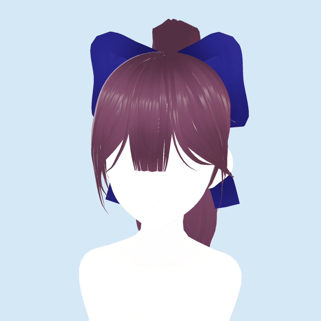 【Vroid】ribbon ponytail リボン·ポニー·テール