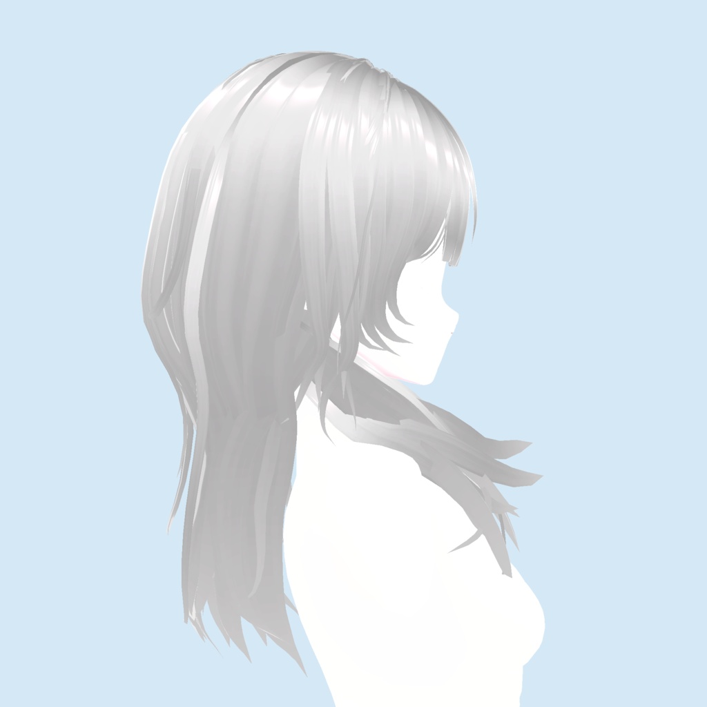 【Vroid】hush cut レイヤードヘア