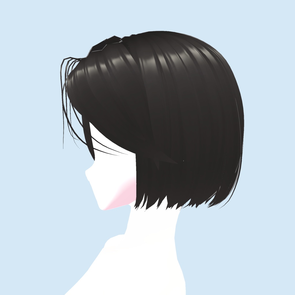 【Vroid】Chic bobbed hair シックボブヘア