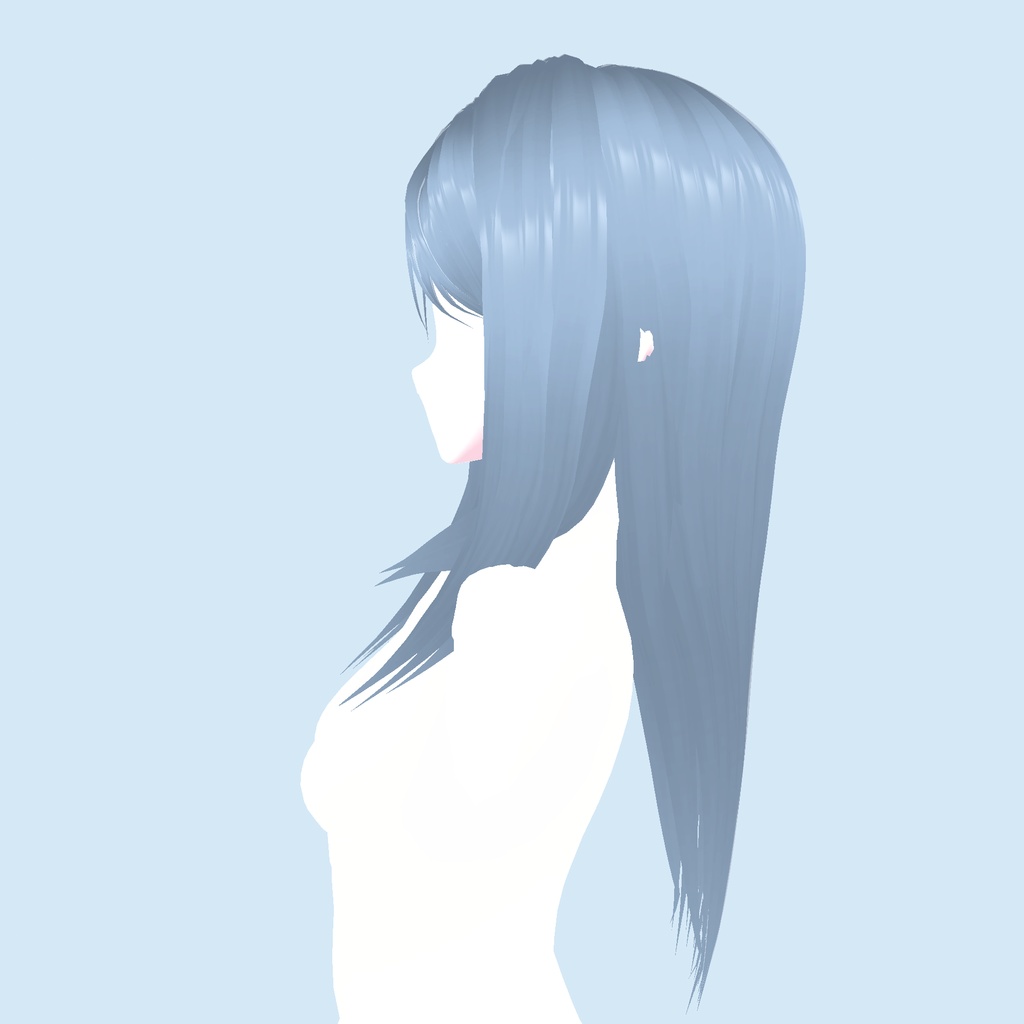 【Vroid】Straight hair ストレートヘア
