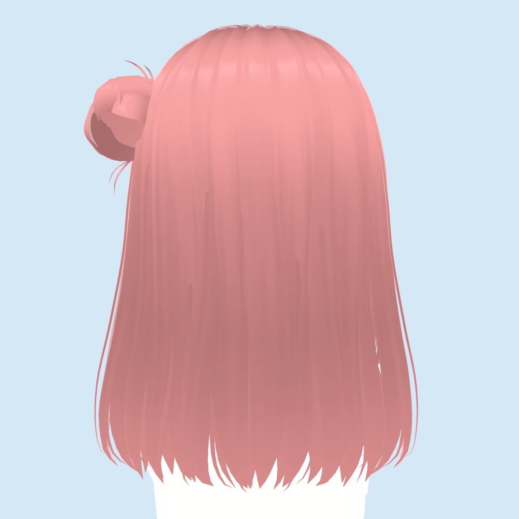 【Vroid】Cute bun hair 可愛いおまんじゅうヘアスタイル