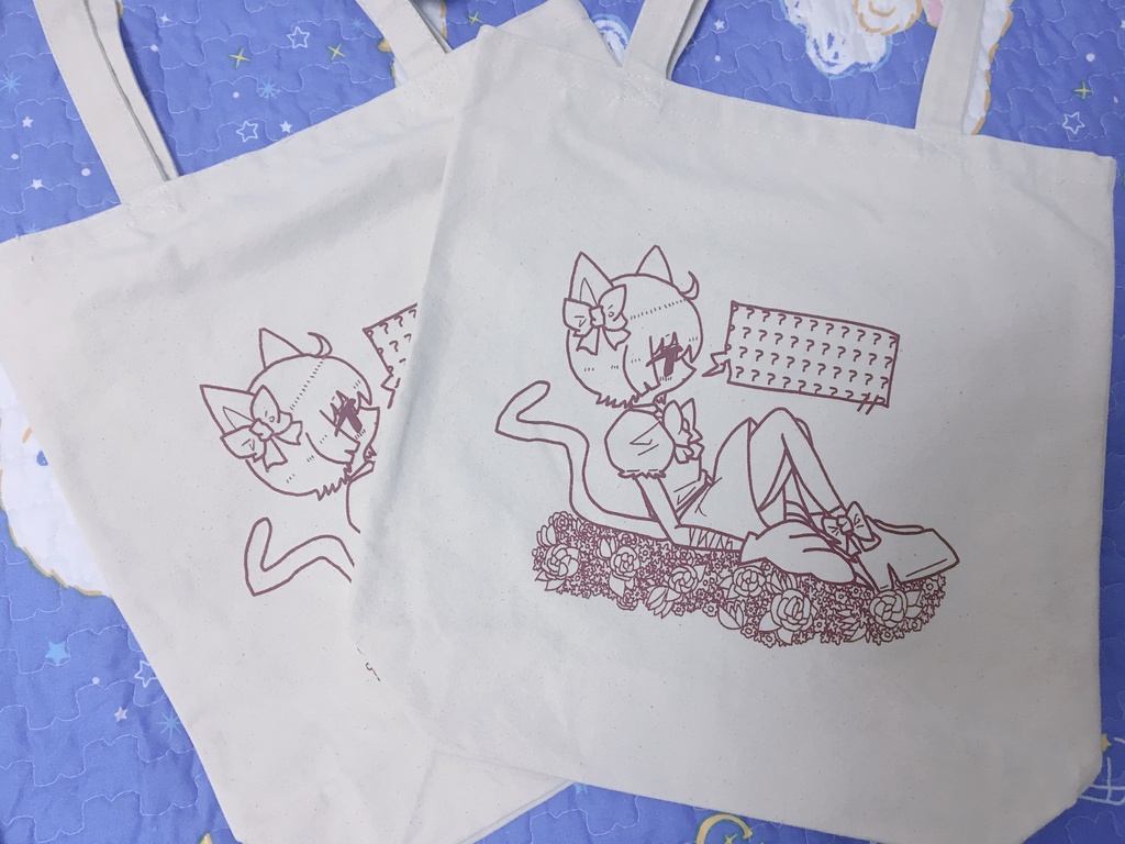 ネコちゃんメイドさんトートバッグ