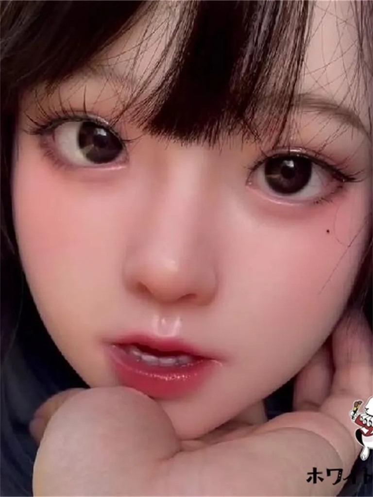 ヘッド単品 軟質シリコン 「ホワイトラビットA20」 口可動 リアルドール 等身大ドール 職人メイクタイプ1 M16ボルト 130CM~145CMボディーにお勧め