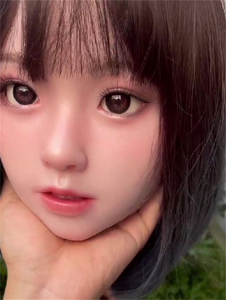 ヘッド単品 軟質シリコン 「ホワイトラビットA20」 口可動 リアルドール 等身大ドール 職人メイクタイプ1 M16ボルト 130CM~145CMボディーにお勧め