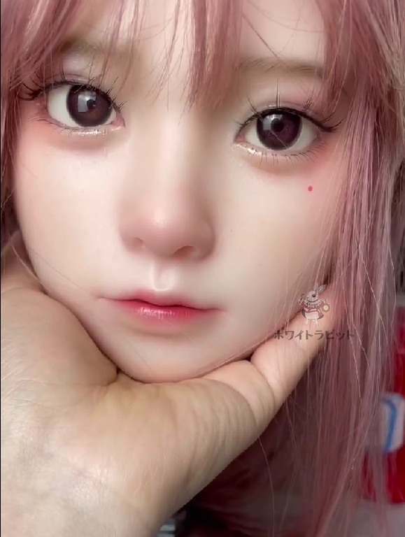 ヘッド単品 軟質シリコン 「ホワイトラビットA20」 口可動 リアルドール 等身大ドール 職人メイクタイプ2