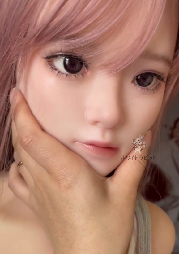 ヘッド単品 軟質シリコン 「ホワイトラビットA20」 口可動 リアルドール 等身大ドール 職人メイクタイプ2