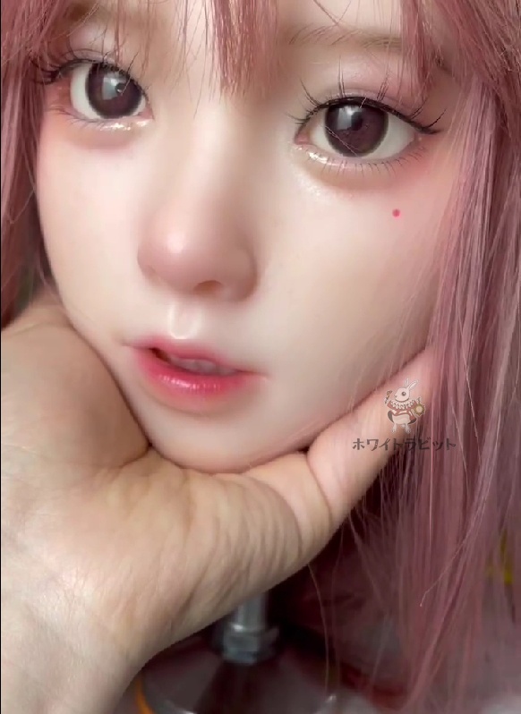 ヘッド単品 軟質シリコン 「ホワイトラビットA20」 口可動 リアルドール 等身大ドール 職人メイクタイプ2