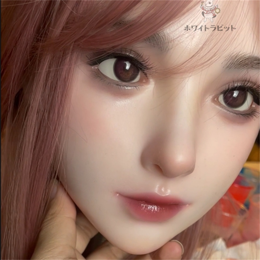 ヘッド単品 硬質シリコン 「ホワイトラビットA38」 リアルドール 等身大ドール 職人メイク済み M16