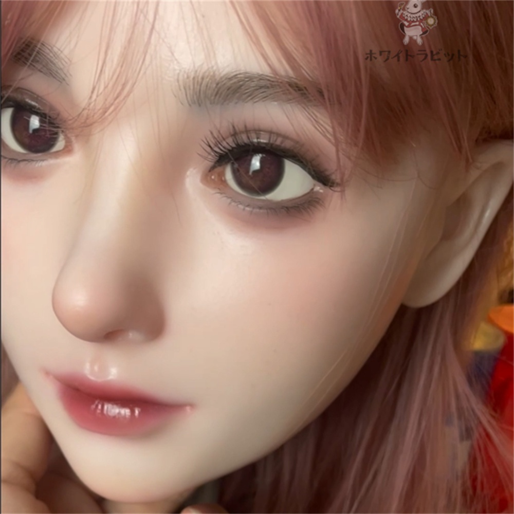 ヘッド単品 硬質シリコン 「ホワイトラビットA38」 リアルドール 等身大ドール 職人メイク済み M16