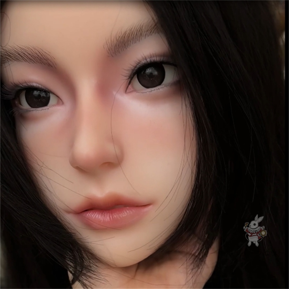 ヘッド単品 軟質シリコン A46N 口可動 喉深さ約18CM リアルドール 等身大ドール 済み M16