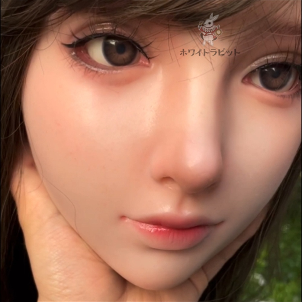 ヘッド単品 硬質シリコン 「ホワイトラビットA14」 リアルドール 等身大ドール 職人メイク済み M16