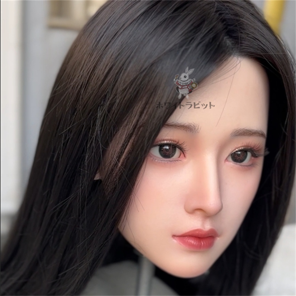 ヘッド単品 硬質シリコン 「ホワイトラビットA24」 リアルドール 等身大ドール 職人メイク済み M16