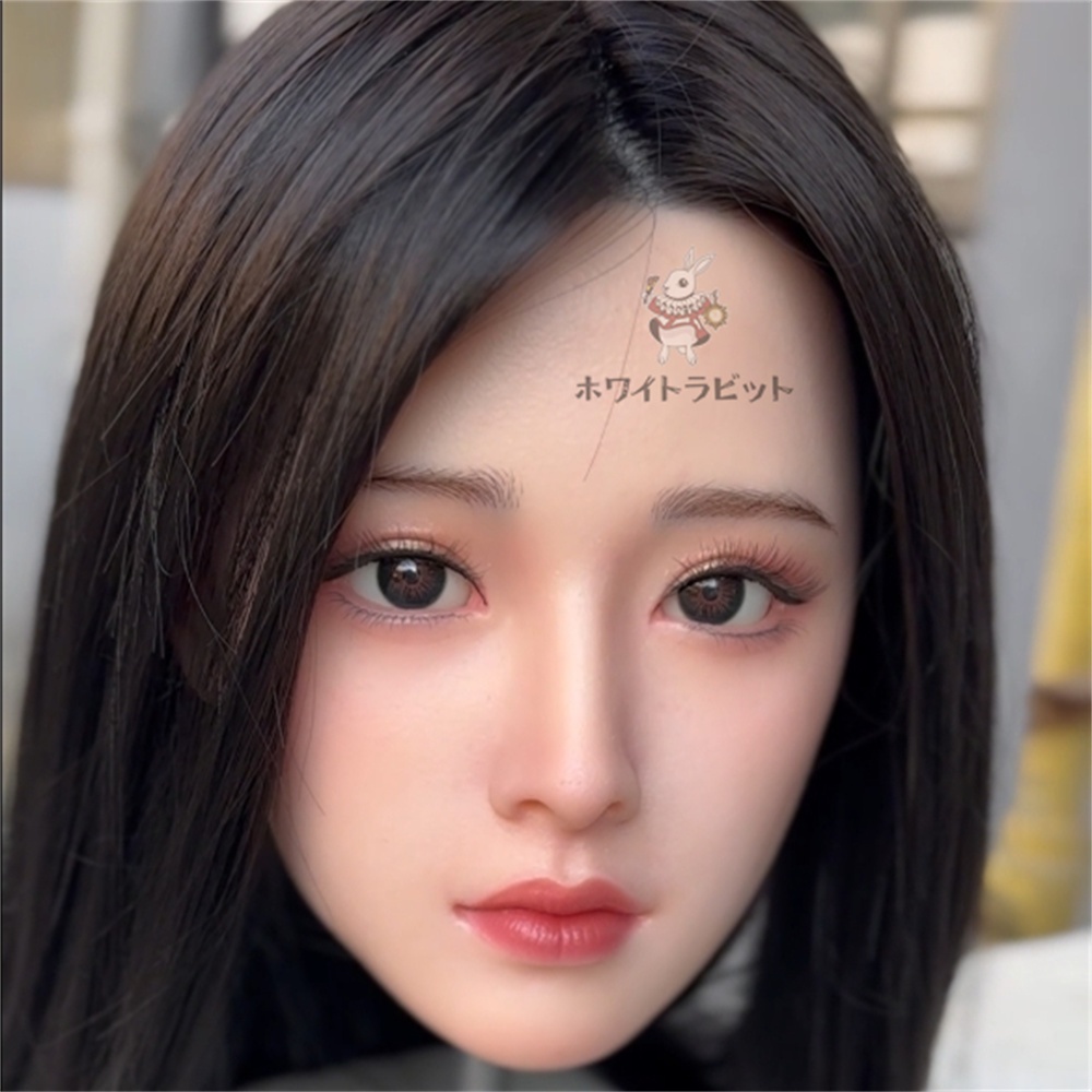 ヘッド単品 硬質シリコン 「ホワイトラビットA24」 リアルドール 等身大ドール 職人メイク済み M16