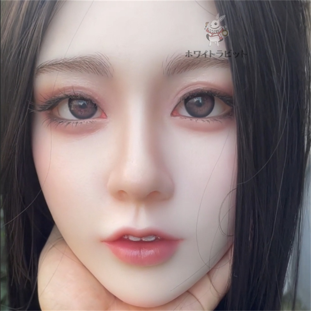 ヘッド単品 硬質シリコン 「ホワイトラビットA32」 リアルドール 等身大ドール 職人メイク済み M16