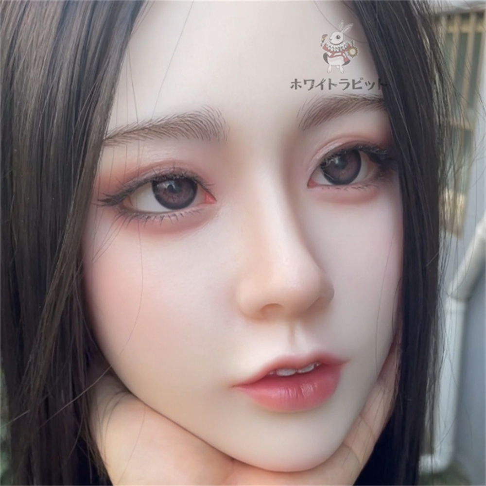 ヘッド単品 硬質シリコン 「ホワイトラビットA32」 リアルドール 等身大ドール 職人メイク済み M16
