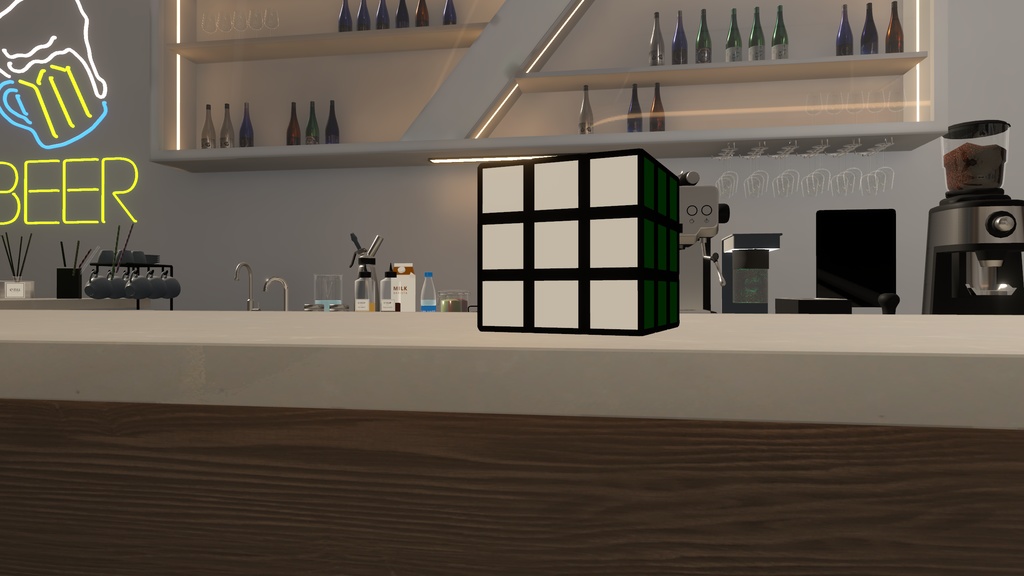 【無料配布】3Dモデル「ルービックキューブ」