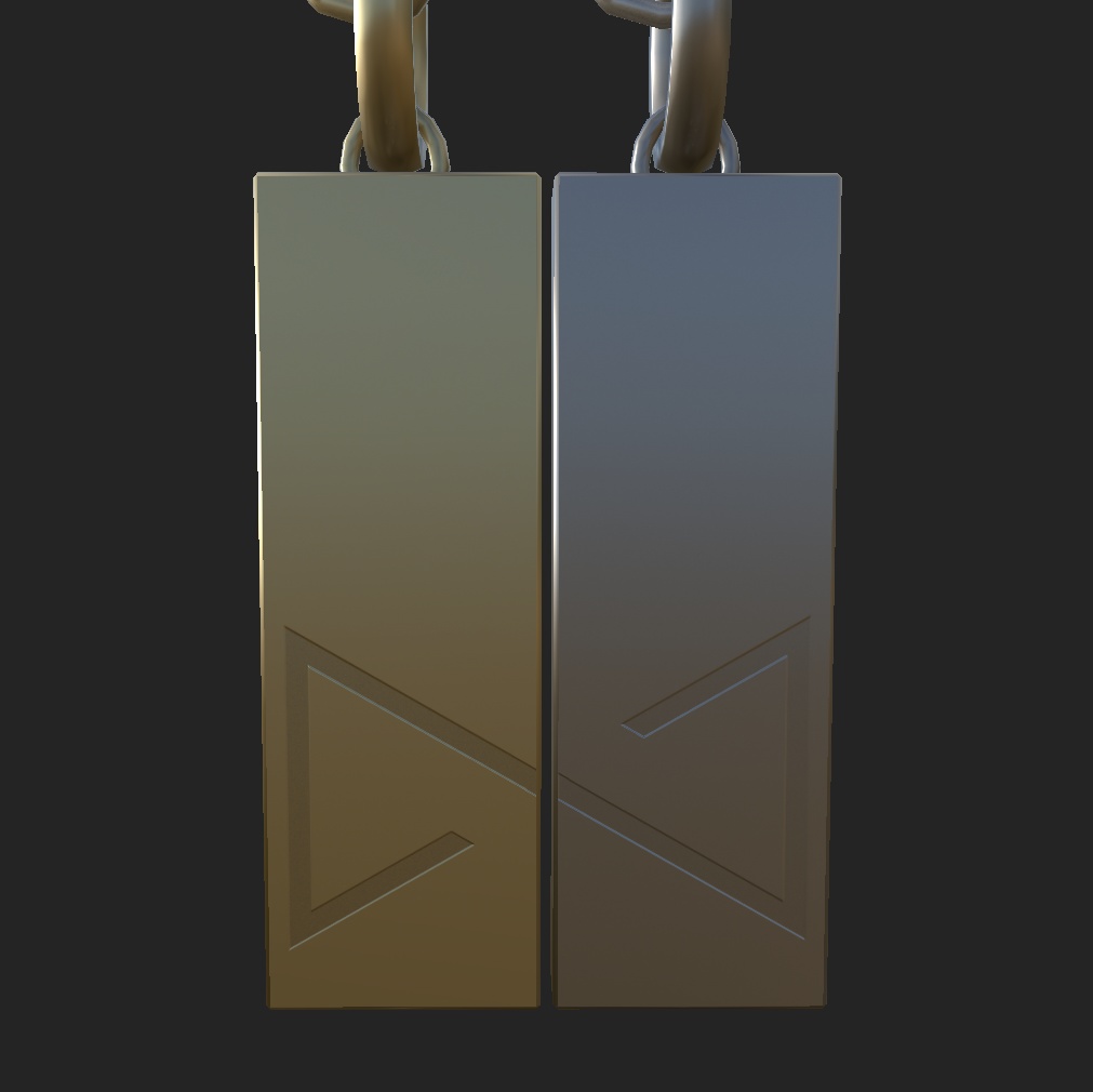 ペアネックレス(クローバー)