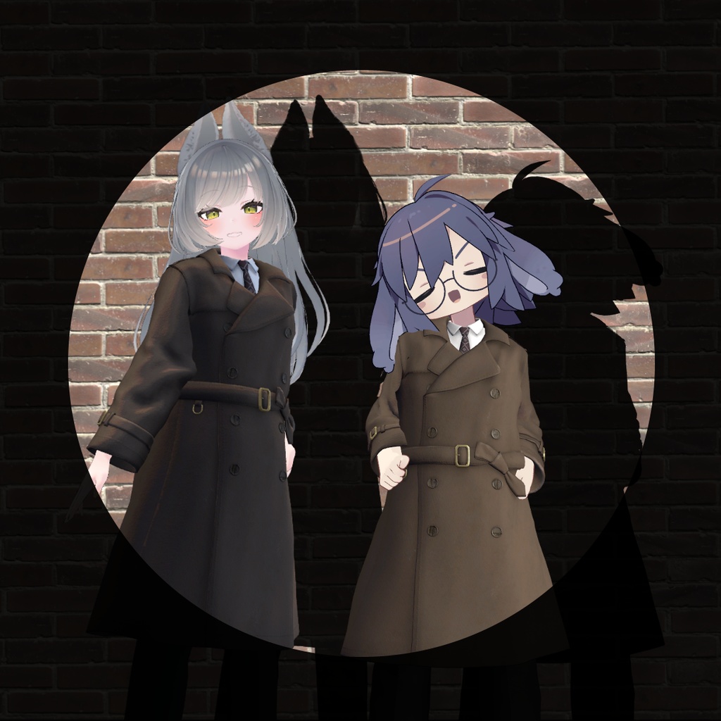 【VRChat向け衣装】トレンチコート
