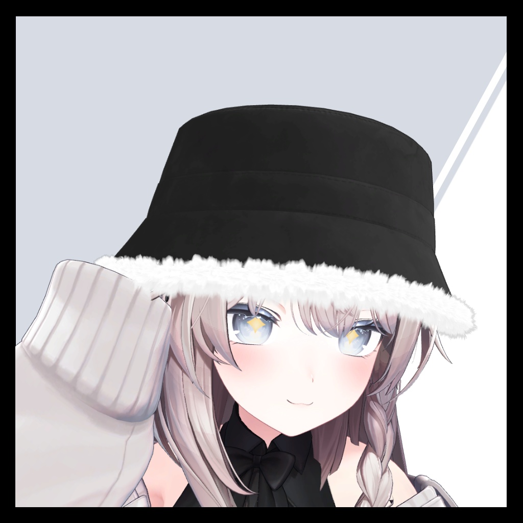 もこもこバケットハット