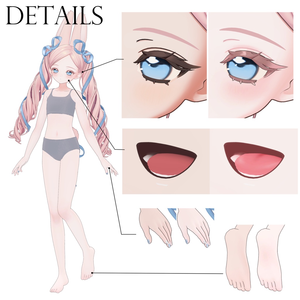 「フィユエ/Fyuett」ღ Soft makeup & body texture ღ