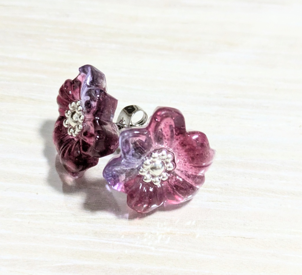 【非公式】MECHATU-A フラワーイヤリング/ピアス