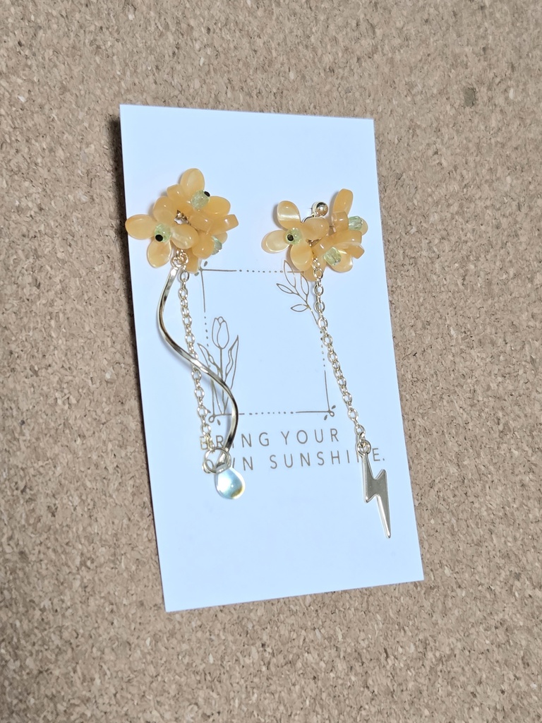 【非公式】MECHATU-A イメージフラワーイヤリング/ピアス