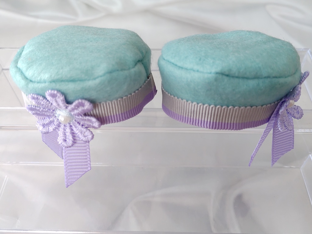 *ハンドメイド*10cmぬいぐるみ用ベレー帽2個セット