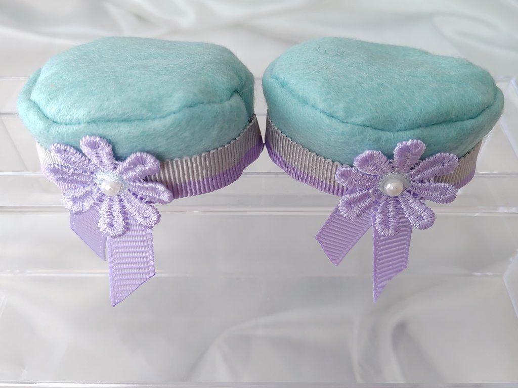 *ハンドメイド*10cmぬいぐるみ用ベレー帽2個セット