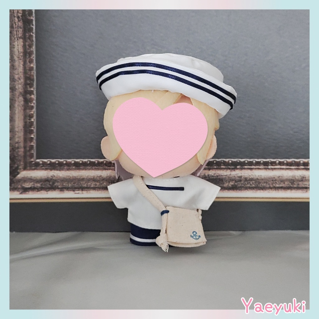 10センチぬい用セーラーセットパンツスタイル