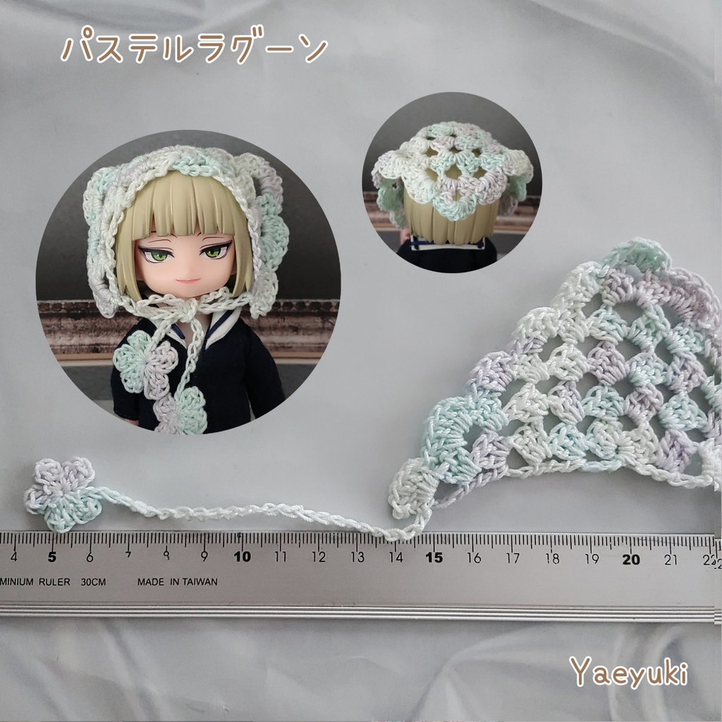 ハンドメイド*カラフルバブーシュカP　ドール用