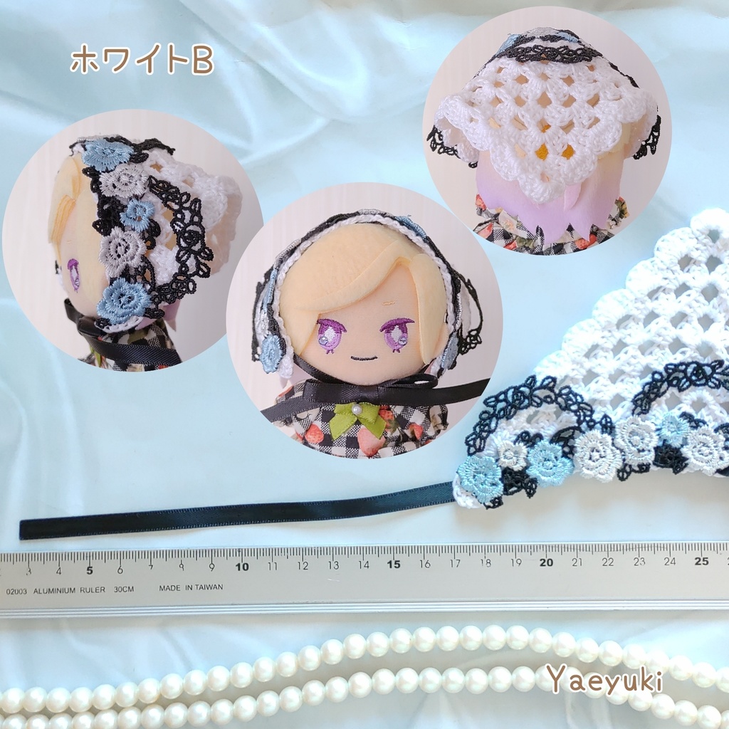 ハンドメイド*バラのバブーシュカ10センチぬい用