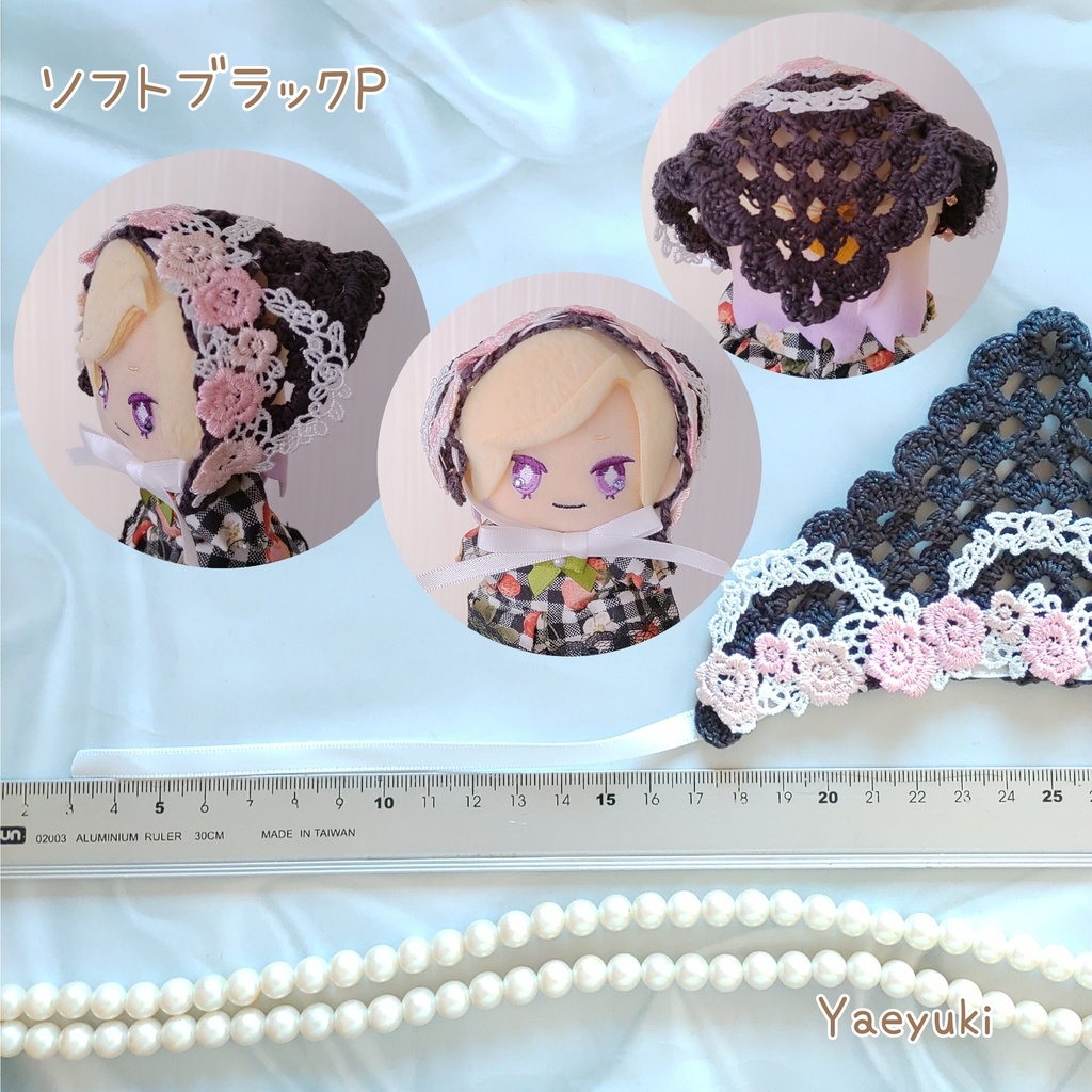 ハンドメイド*バラのバブーシュカ10センチぬい用