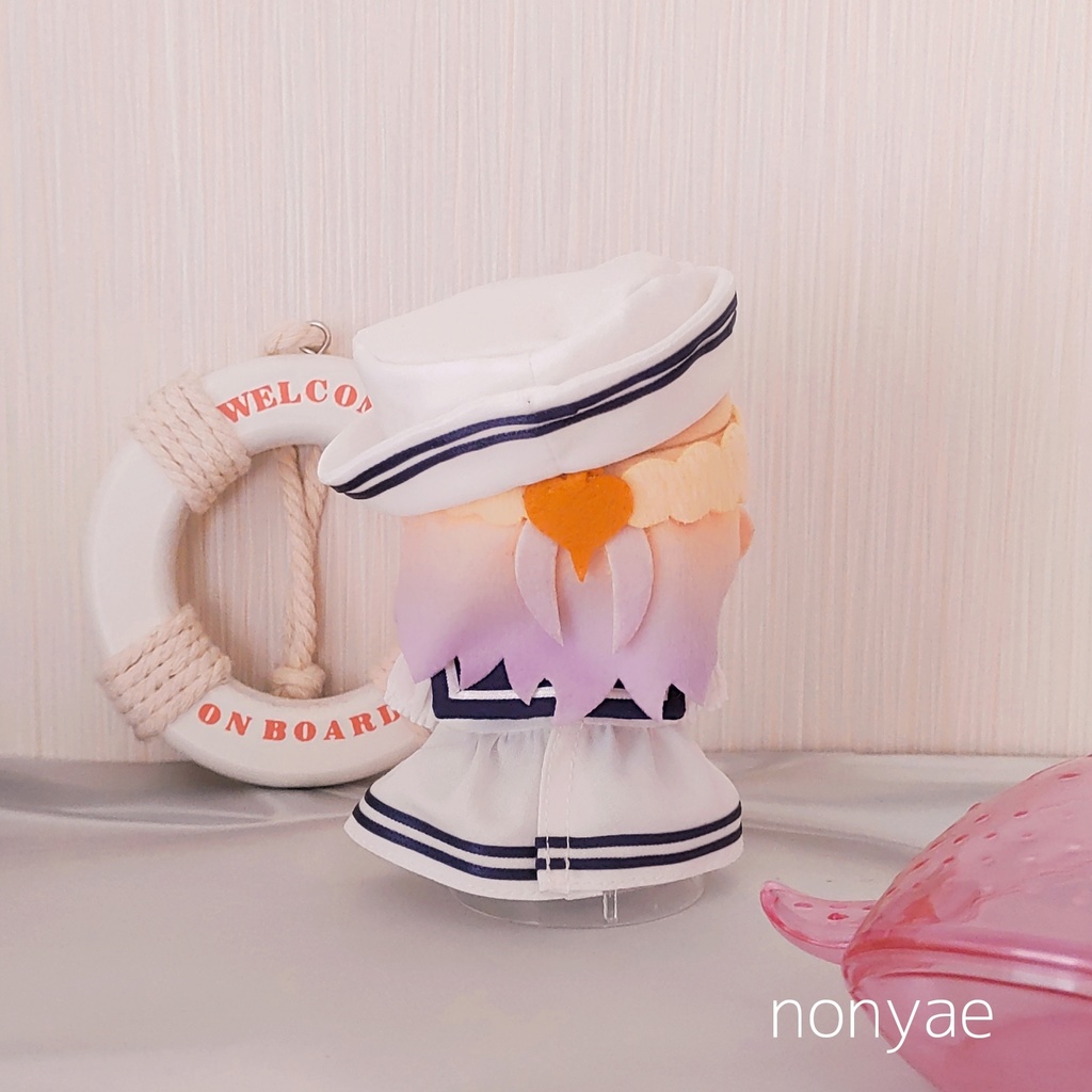 ハンドメイド*セーラー服ワンピース10センチぬい用