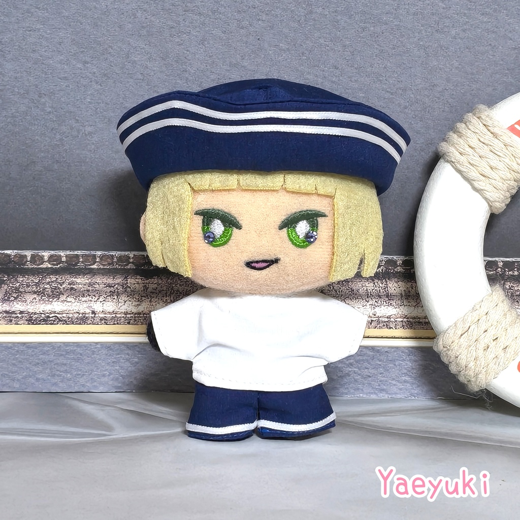 訳あり価格*ハンドメイド*10センチぬい用セーラー服シャツ&パンツセット