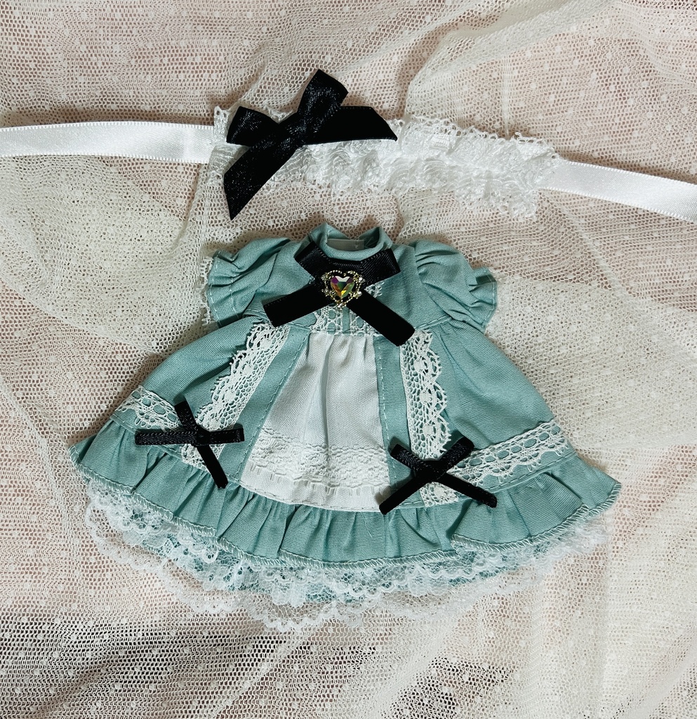 ボニバニ用　ワンピセット　黒リボン