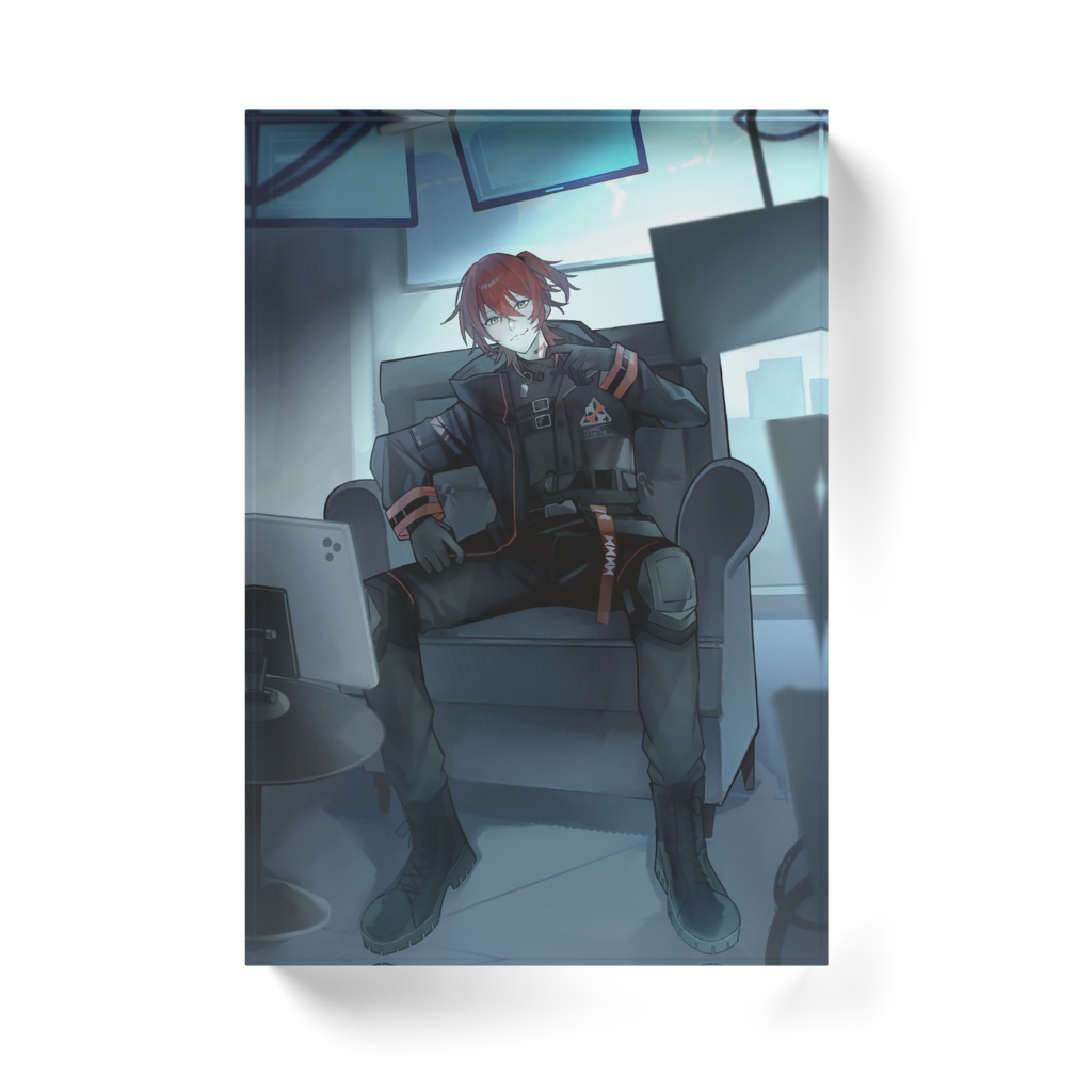 犬影勇燈アクリルブロック