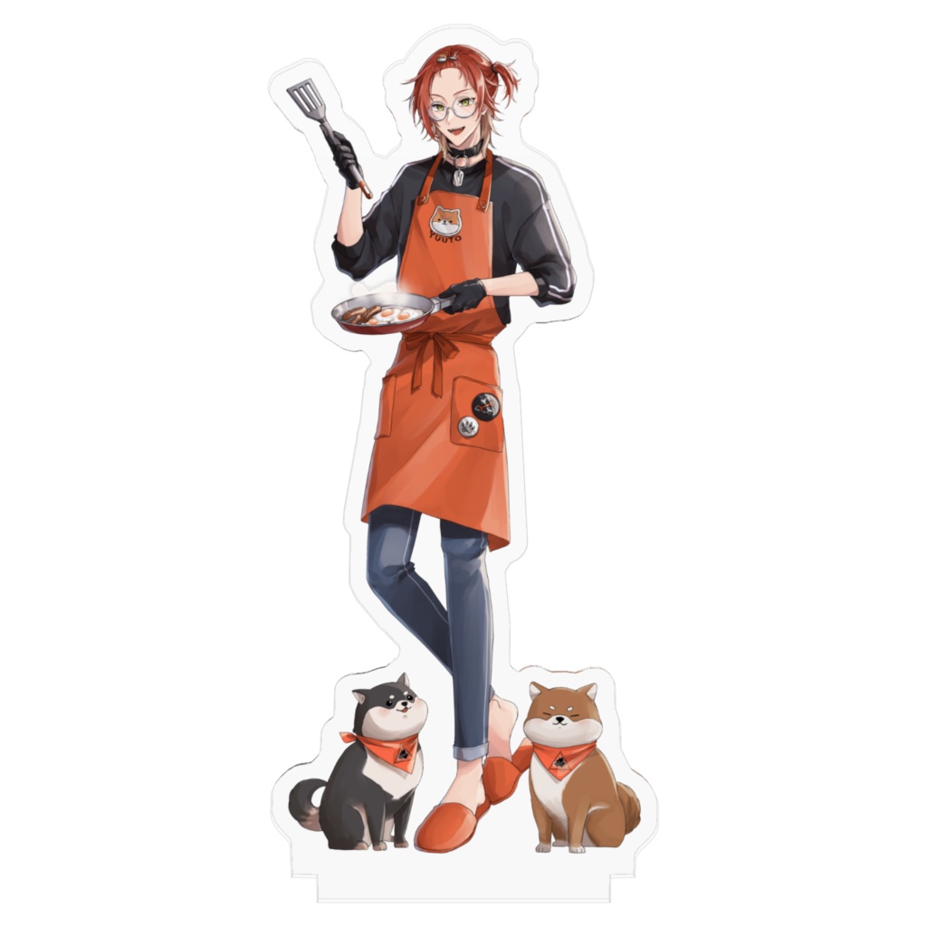犬影勇燈エプロン・眼鏡立ち絵アクスタ
