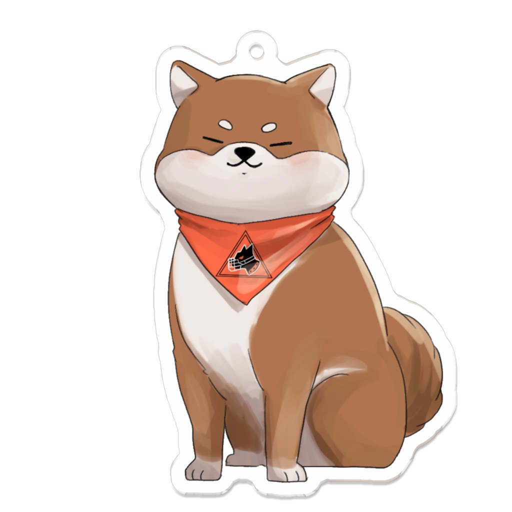 豆柴隊・茶アクキー