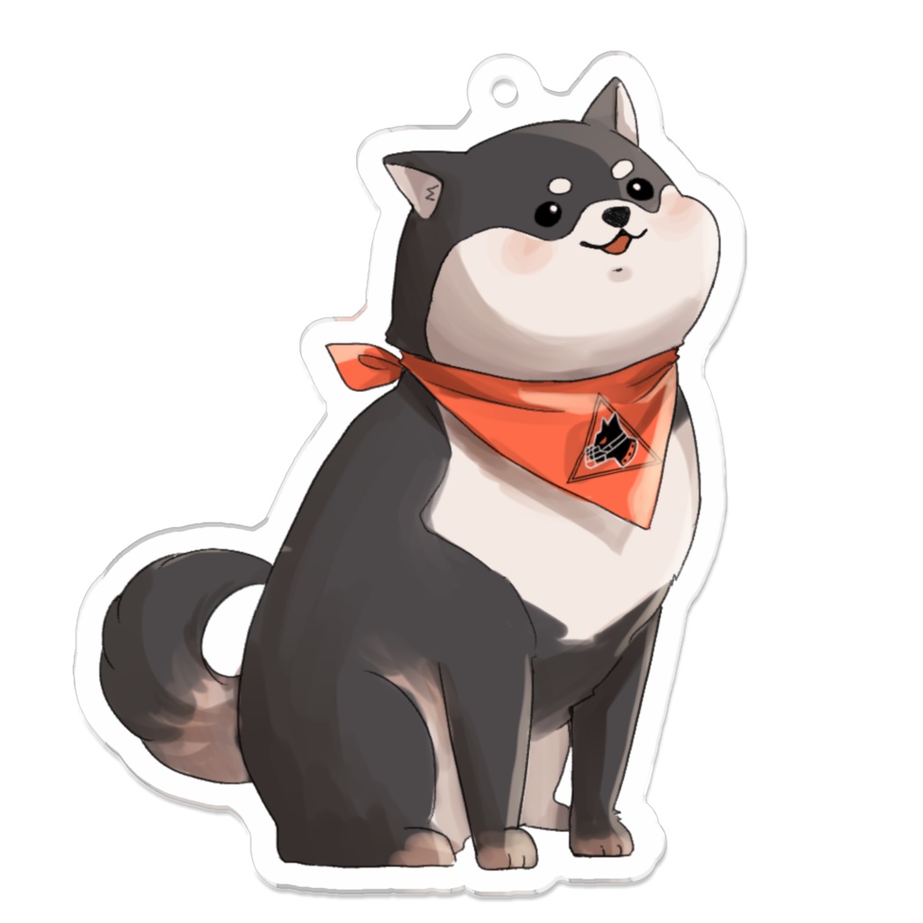 豆柴隊・黒アクキー